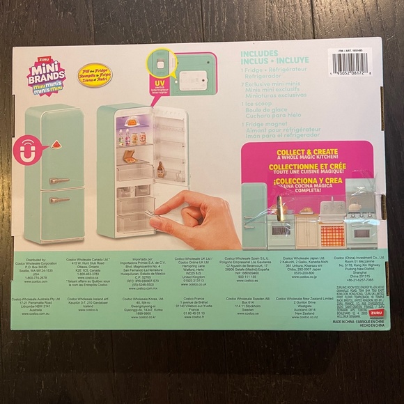NEW ZURU Mini Brands Fill the Fridge Playset Fridge + 3 Balls + Exclusive mini - Picture 5 of 5